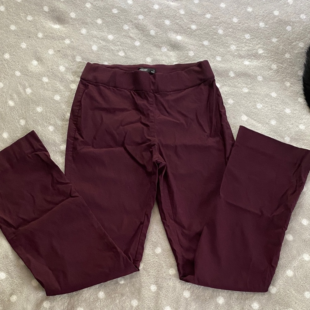 Simply Vera Vera Wang Maroon Straight Leg Pants